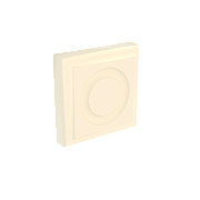 Розетка Vinyl 90х90 мм ваниль